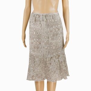 NWT Vintage Y2K 2000s Harajuku Brand Japan Polka Dot Sheer Layered Midi Skirt